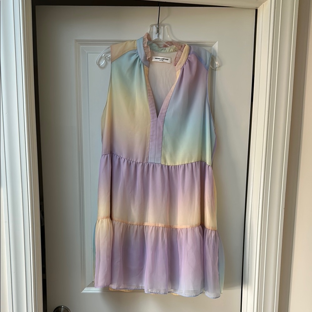 Amanda Uprichard pastel mini dress